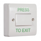 RGL Electronics EBWLS/PTE Large White Antibacterial Plastic Light Switch Style Button – Surface